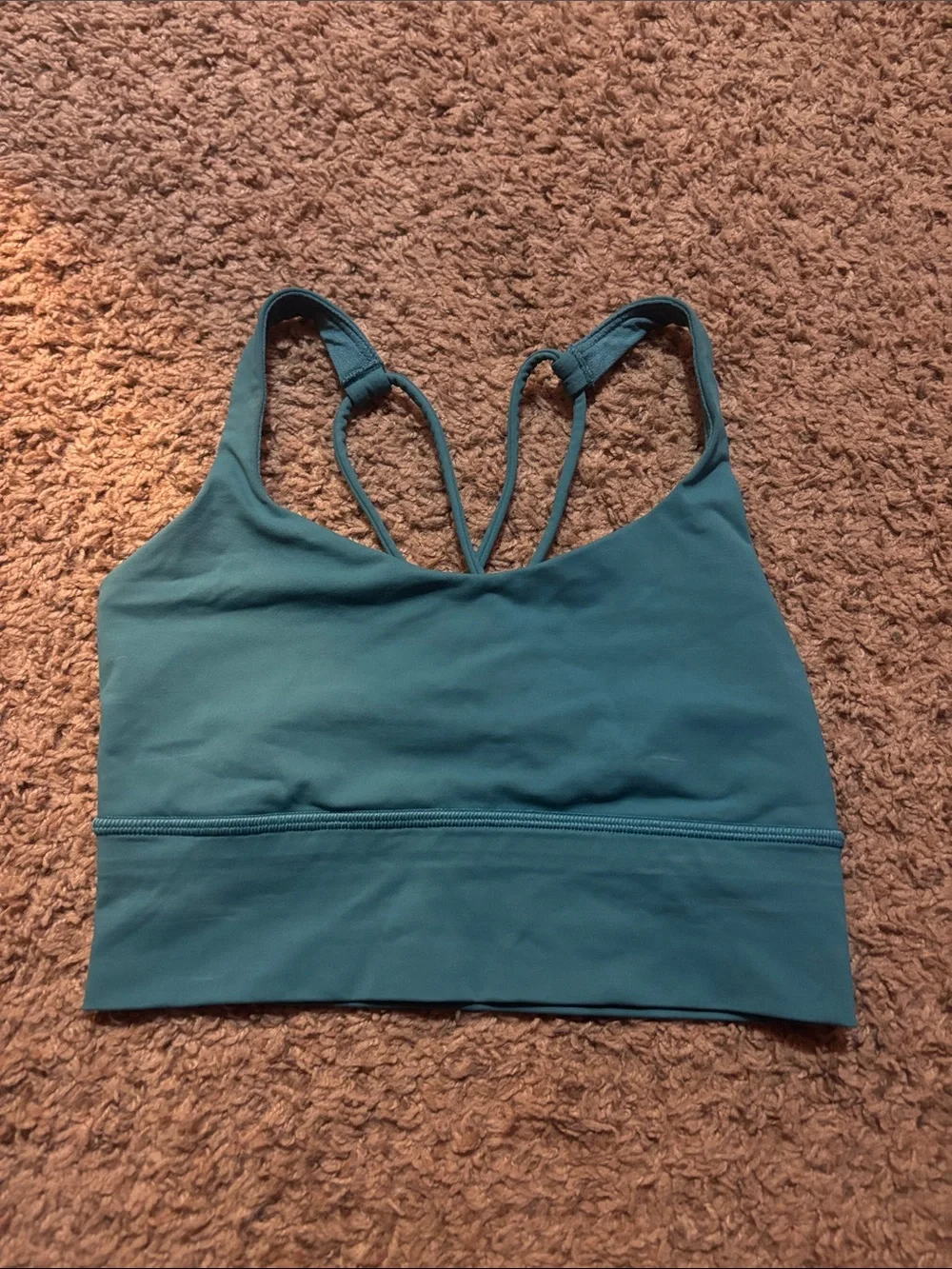 lululemon athletica Teal Strappy Sports Bra